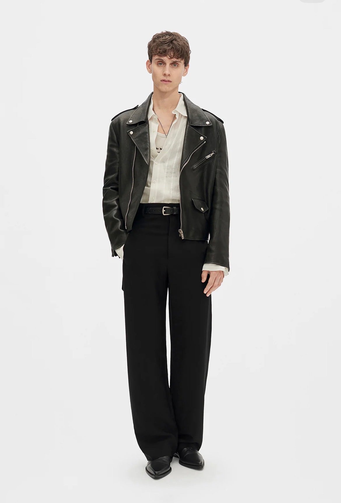 【ANN DEMEULEMEESTER - アン ドゥムルメステール】LEON COMFORT FIT TROUSERS VISCOSE / BLACK(トラウザーズ/ブラック）