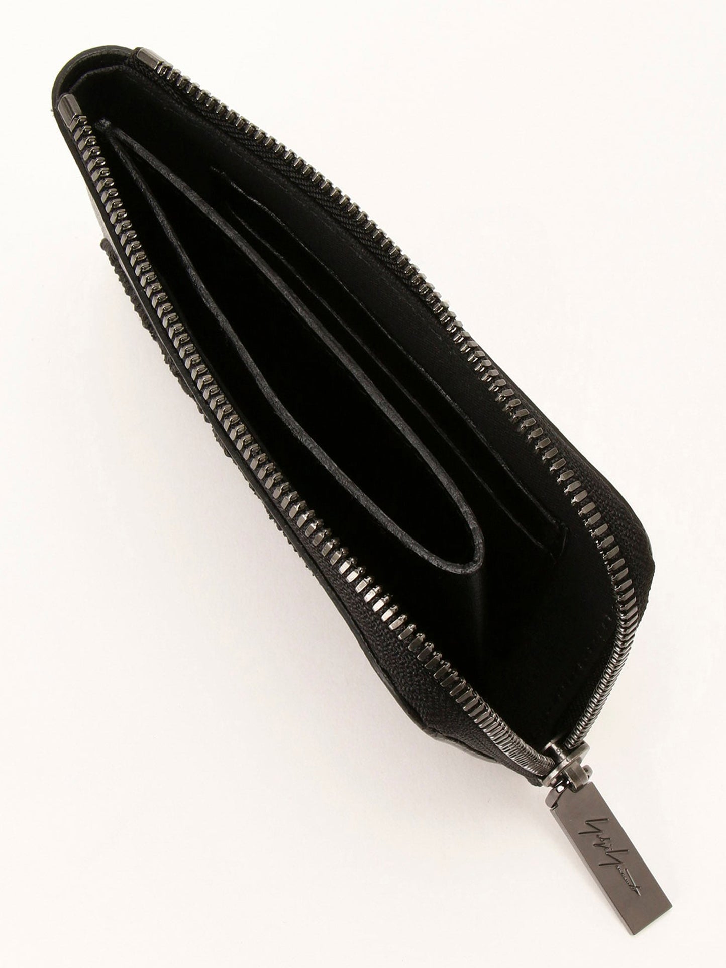 【Discord Yohji Yamamoto - ディスコード ヨウジヤマモト】Signature short wallet / Black (財布/ブラック)