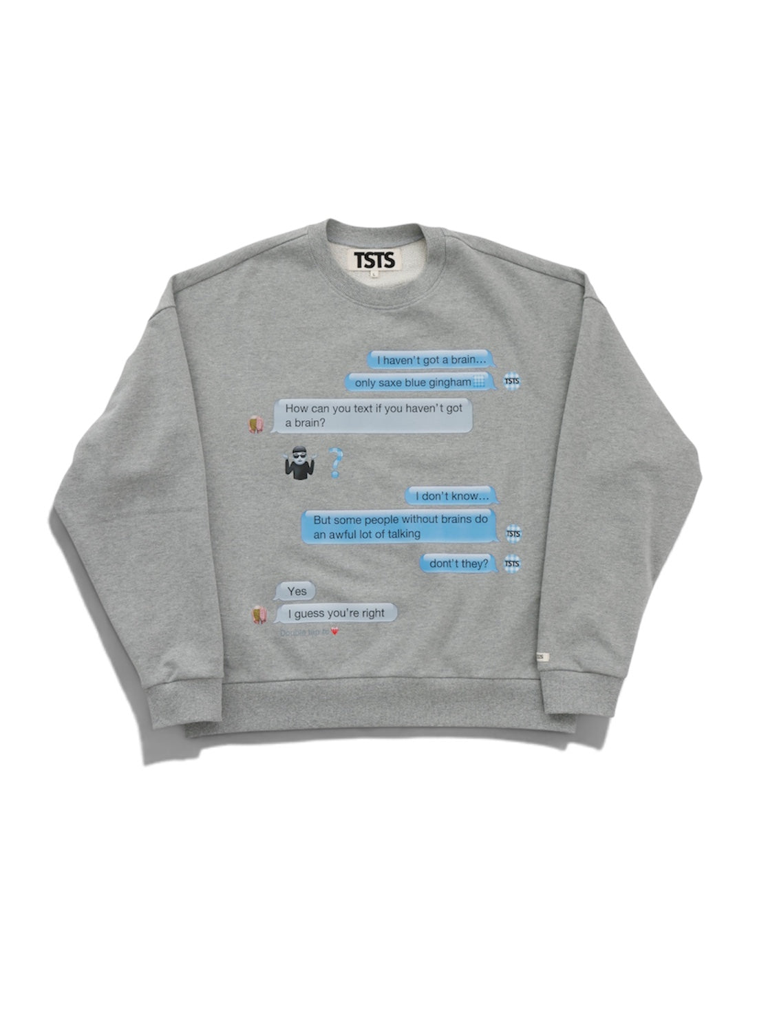 【TSTS -ティーエスティーエス】TSTS  EMOJI SWEATSHIRT / GRAY (スウェットシャツ/グレー)