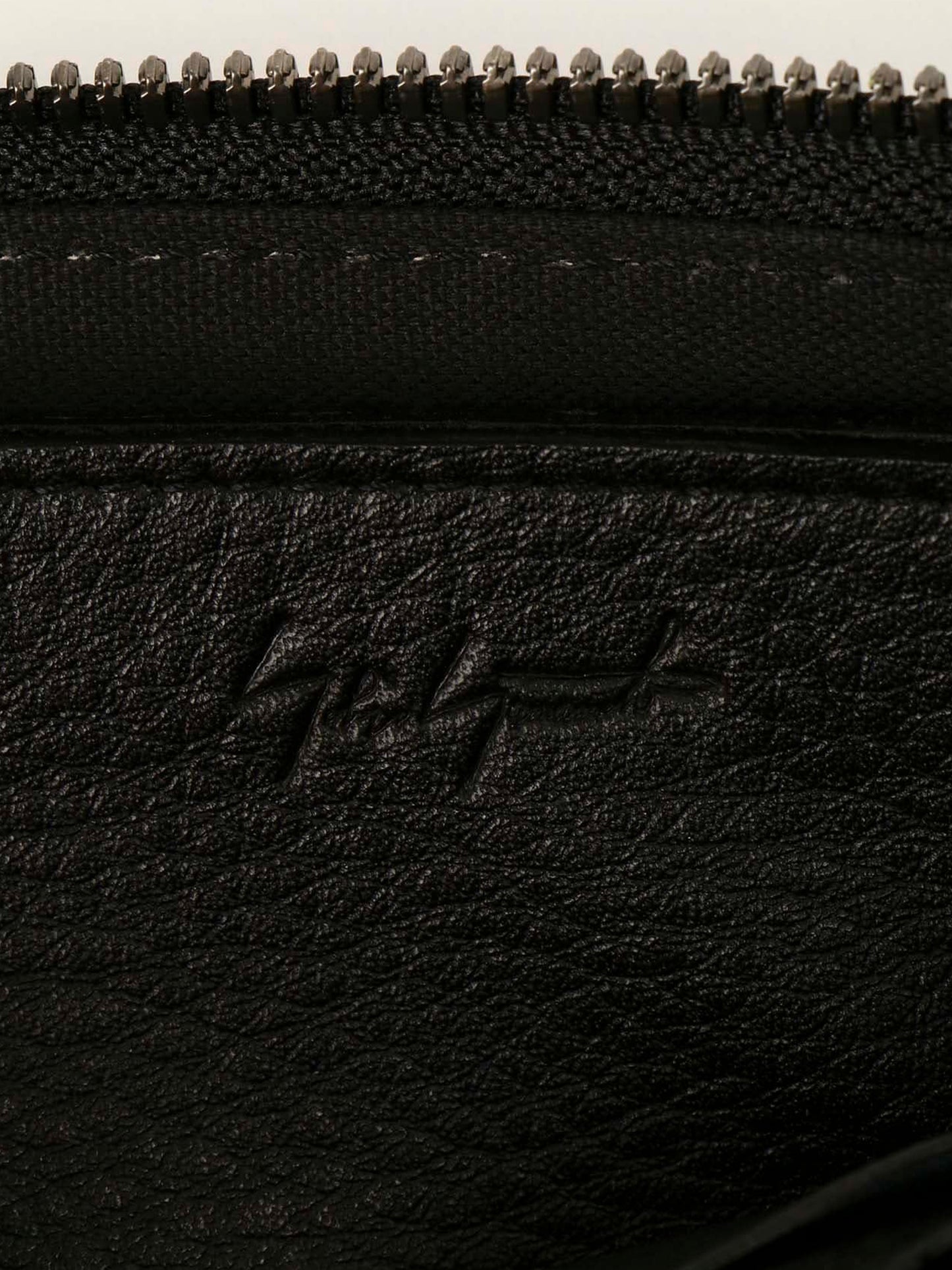 【Discord Yohji Yamamoto - ディスコード ヨウジヤマモト】Signature short wallet / Black (財布/ブラック)