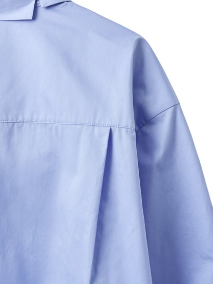 【POST ARCHIVE FACTION - ポストアーカイブファクション】Trimmed Shirt B / Blue (シャツ/ブルー)