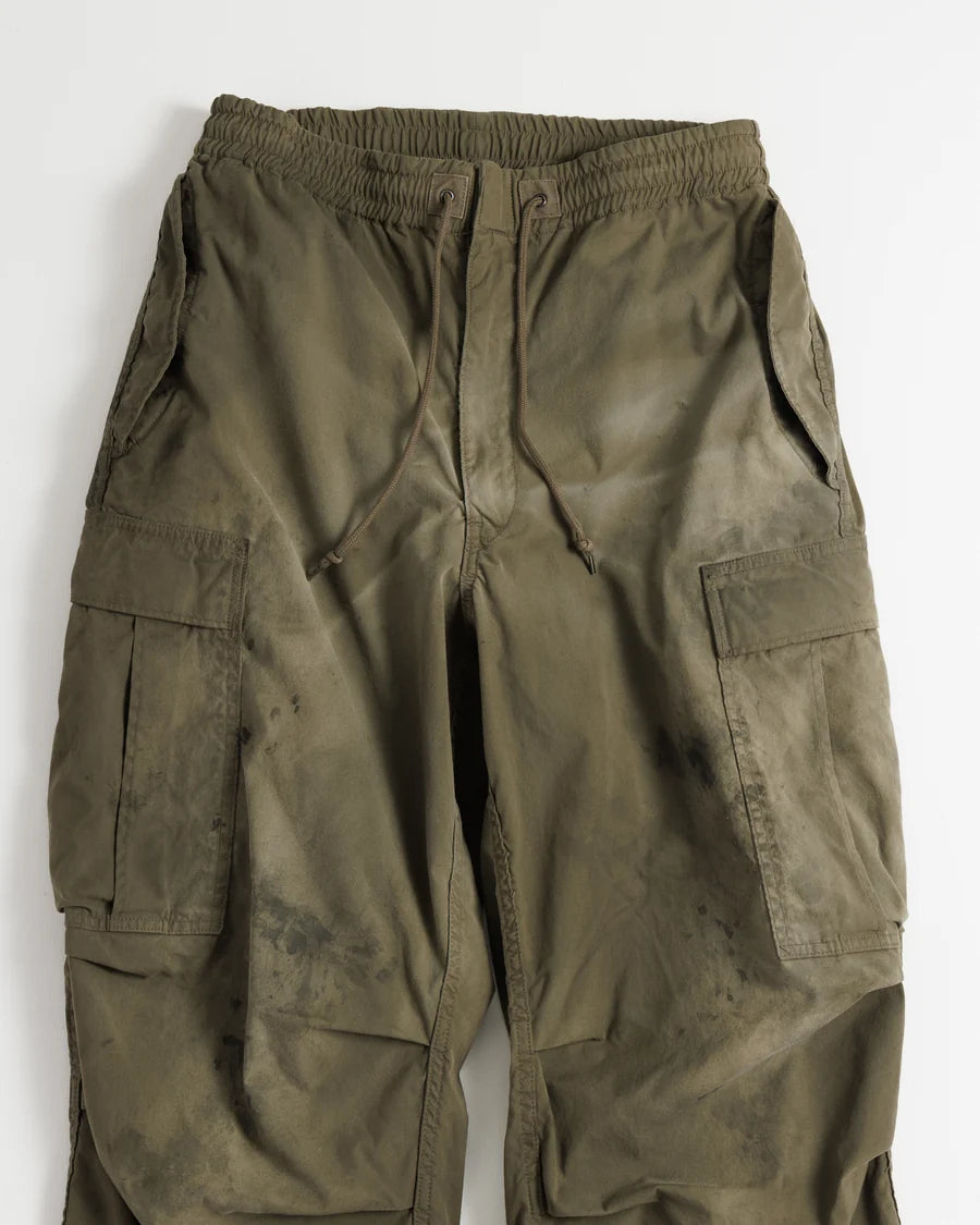 【ANACHRONORM - アナクロノーム】FADED CARGO EASY PANTS / OLIVE (パンツ/オリーブ)