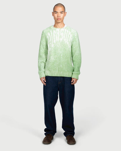 【PLEASURES - プレジャーズ】ACID SWEATER / GREEN (ニット/グリーン)