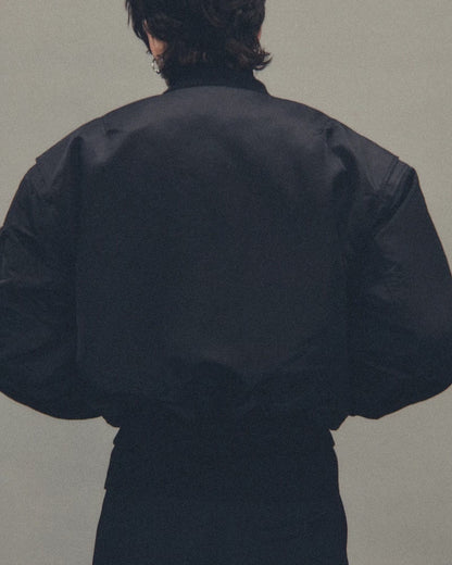 【entire studios - エンタイアスタジオ】CROPPED BROAD BOMBER / OIL (ジャケット/オイル)