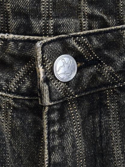 【BASKETCASE  - バスケットケース】HENCH, double knee pants (hickory) / WASHED BROWN (パンツ/ウォッシュドブラウン)