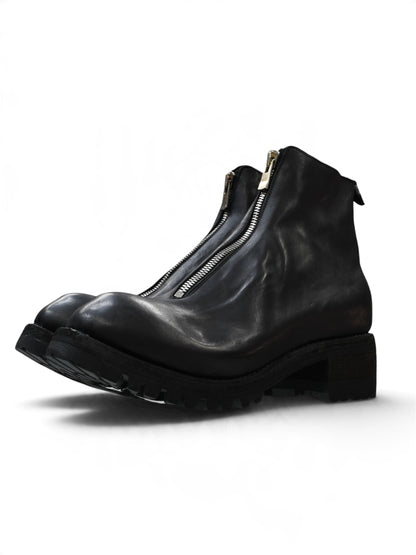 【GUIDI - グイディ】PL1V HORSE FRONT ZIP / BLACK(ブーツ/ブラック)