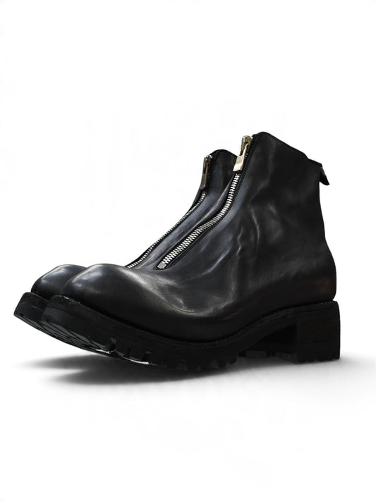 【GUIDI - グイディ】PL1V HORSE FRONT ZIP / BLACK(ブーツ/ブラック)