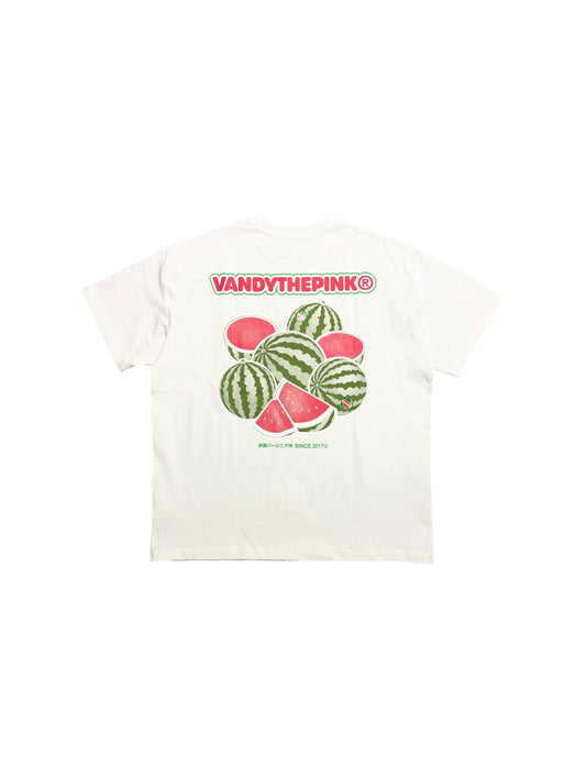 【VANDY THE PINK - ヴァンディー・ザ・ピンク】WATERMELON EYE LOGO TEE / WHITE (Tシャツ/ホワイト)