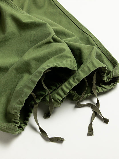 【ANACHRONORM - アナクロノーム】AN391 BACK SATIN MILITARY FLAP PANTS / OLIVE (パンツ/オリーブ)