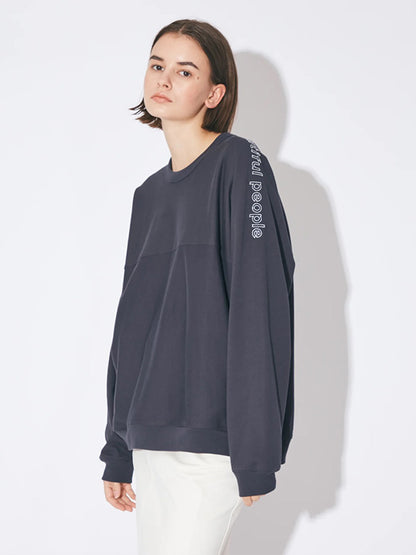 【beautiful people - ビューティフルピープル】suvin compact jersey no shoulder long T / NAVY（L/S Tシャツ/ネイビー)
