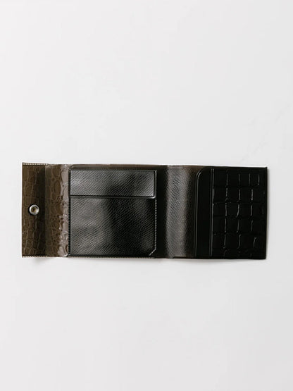 【beautiful people - ビューティフルピープル】nothing to hide vinyl card wallet / DEEP BLACK（ウォレット/ブラック)