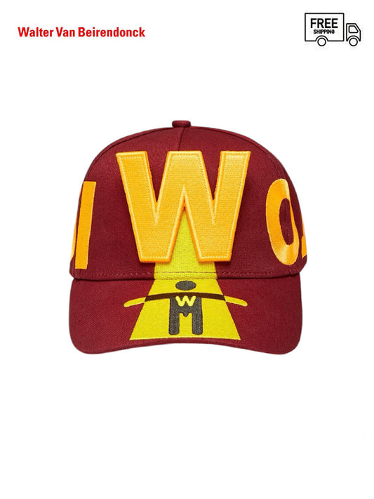 40%OFF【Walter Van Beirendonck- ウォルターヴァンベイレンドンク】Alowa Cap With Detachable Patch / Tawny port (キャップ/タイニーポート)