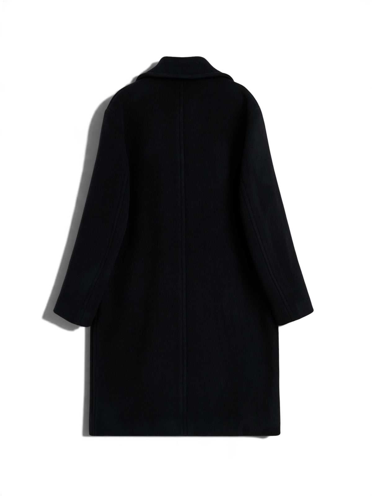 【SUN FLOWER - サンフラワー】DB Overcoat / Black (コート/ブラック)