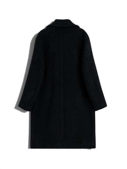 【SUN FLOWER - サンフラワー】DB Overcoat / Black (コート/ブラック)