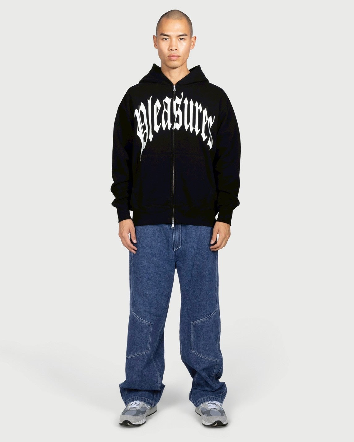 PLEASURES - プレジャーズ】TWITCH ZIP HOODIE / BLACK (フーディー