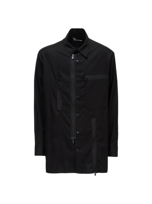 【Y's for men - ワイズフォーメン】REMAKE SHIRT TYPE 4 / BLACK (ジャケット/ブラック)