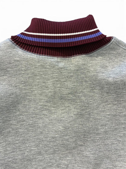 【kolor BEACON - カラー ビーコン】26WBM-T04232-03 Tops / Heather Gray (スウェットシャツ/ヘザーグレー）