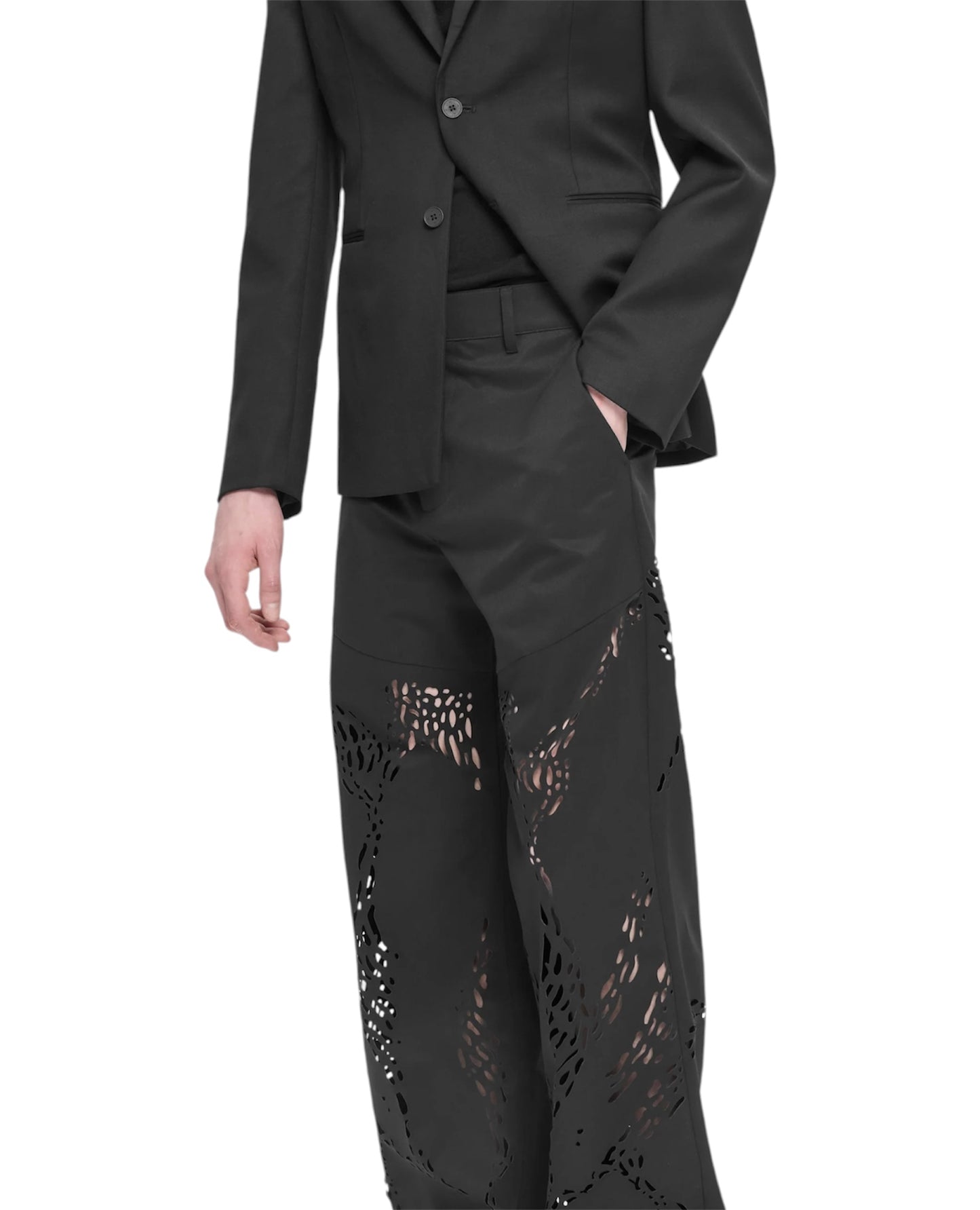 【HELIOT EMIL  - エリオットエミル】ROAN TROUSERS / BLACK (パンツ/ブラック)