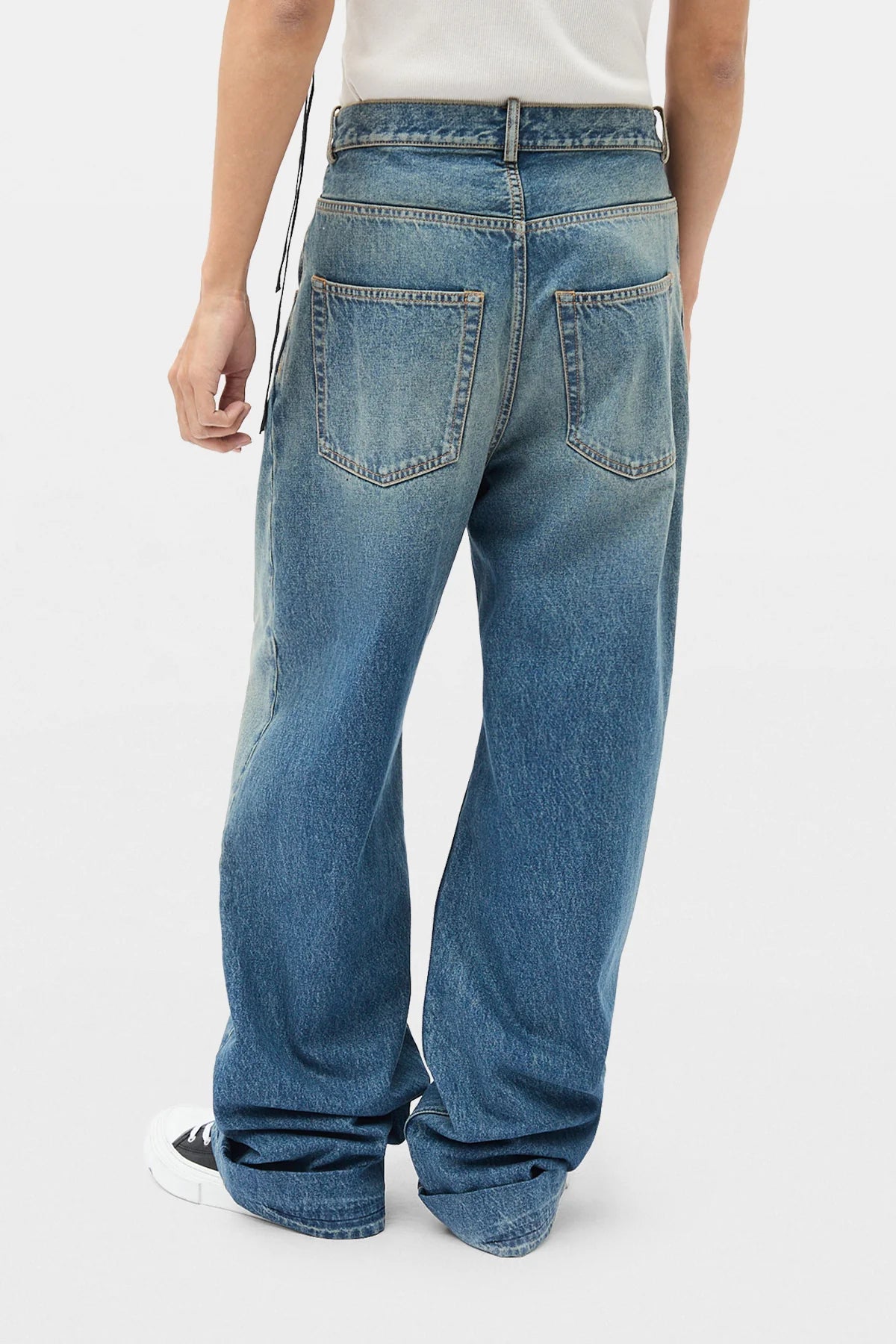 【ANN DEMEULEMEESTER - アン ドゥムルメステール】MICHAEL 5-POCKET HIGH COMFORT TROUSERS  / SKY BLUE(トラウザーズ/ブルー）