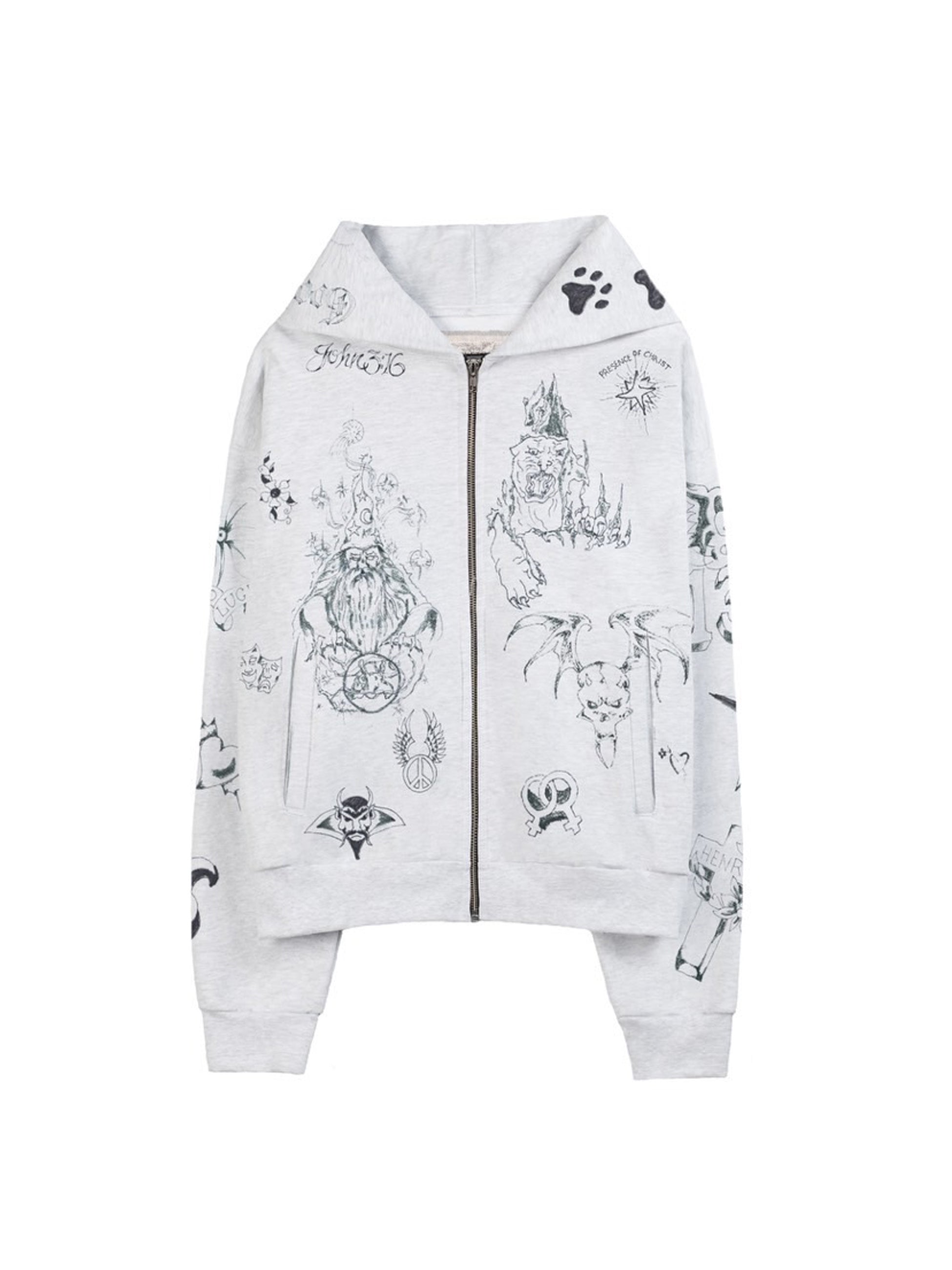 パーカー・フーディ FRIZMWORKS DOUBLE LAYERED HOODY IVORY FZW2021SSTS033 FRIZMWORKS(フリズムワークス) パーカー・フーディ(メンズ