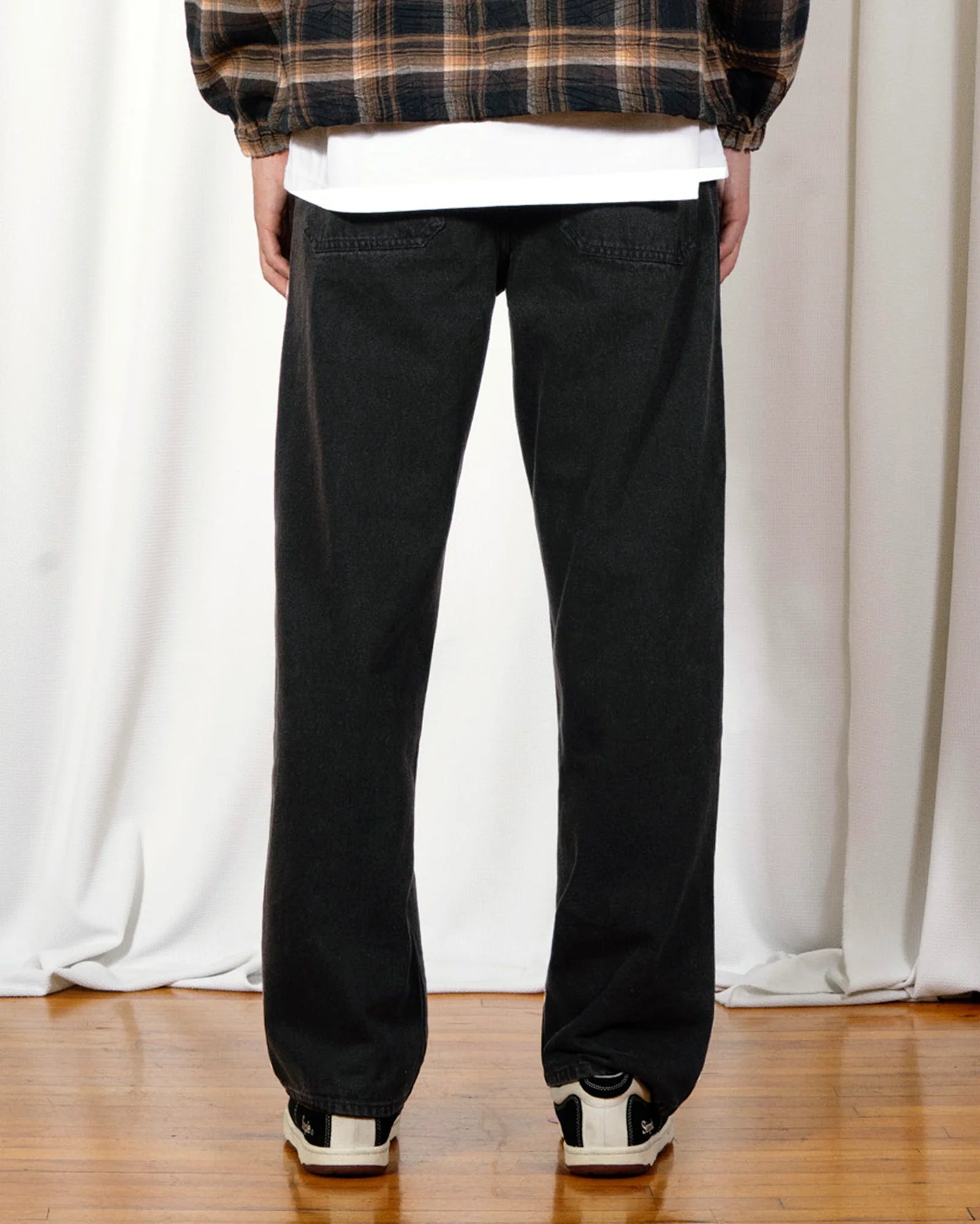 【PLEASURES - プレジャーズ】OIL BAGGY JEANS / DARK BROWN (パンツ/ダークブラウン)