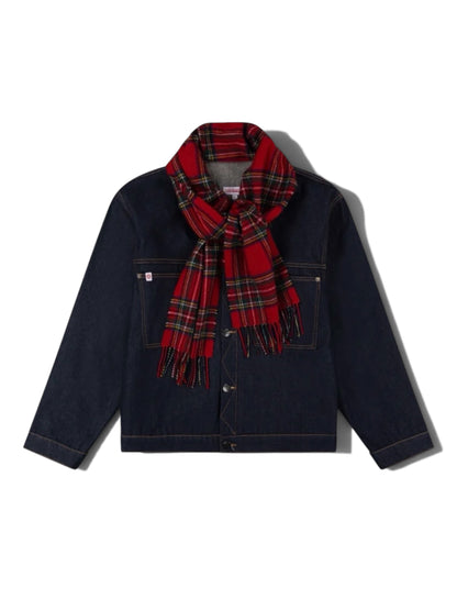【Charles Jeffrey Loverboy - チャールズ ジェフリー ラバーボーイ】SCARF DENIM JACKET / Blue(ジャケット/ブルー)