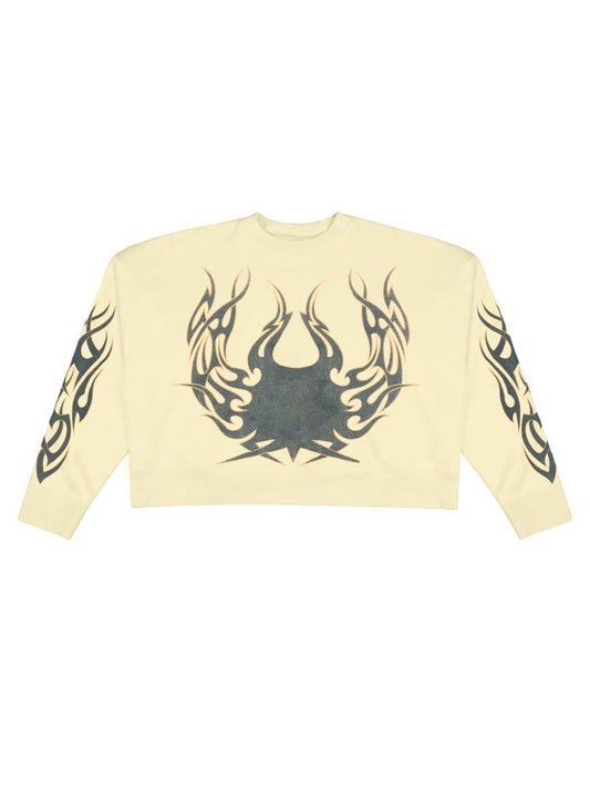 【BASKETCASE  - バスケットケース】SCARAB, crewneck (クルーネック/イエロー)