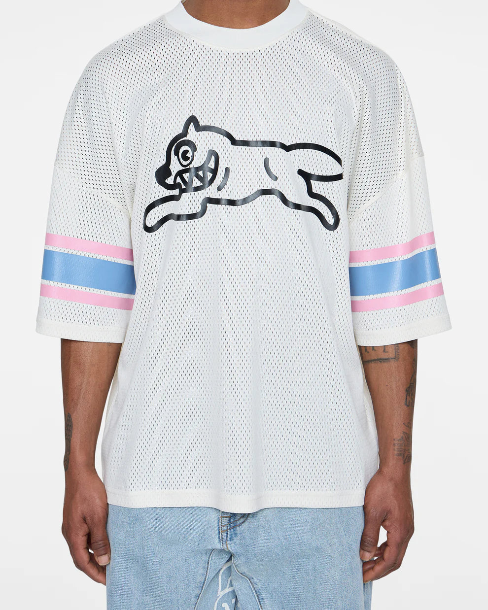 【ICE CREAM - アイスクリーム】HIKE POLY MESH BOXY FIT JEASEY / ANTIQUE WHITE (LTシャツ/アンティークホワイト)