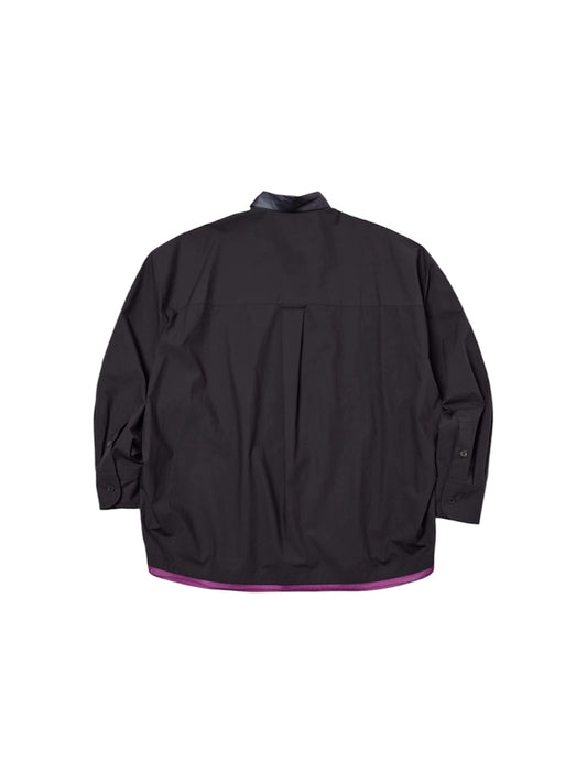 【kolor BEACON - カラー ビーコン】26WBM-B04144-08 Tops  / BLACK (シャツ/ブラック）