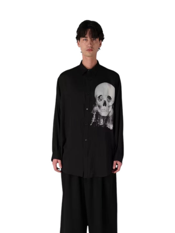 【Y's for men-ワイズフォーメン】SKULL PRINT SHIRT TYPE 1 (シャツ/ブラック)