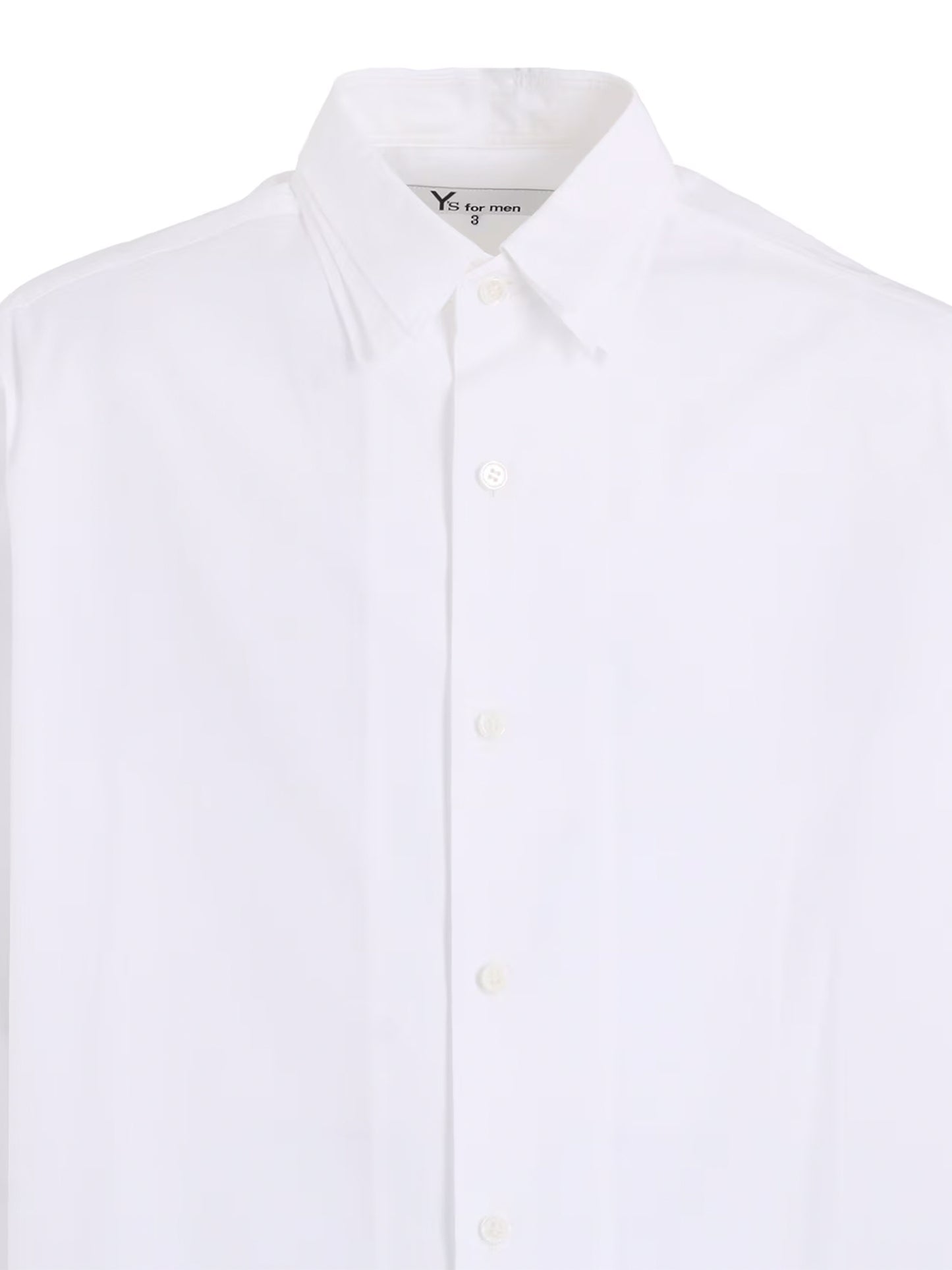 【Y's for men-ワイズフォーメン】100/2 BROAD SHIRT WITH TRIPLE COLLAR(シャツ/ホワイト)