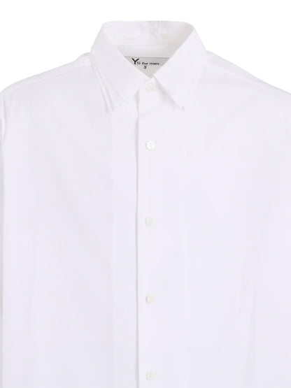 【Y's for men-ワイズフォーメン】100/2 BROAD SHIRT WITH TRIPLE COLLAR(シャツ/ホワイト)