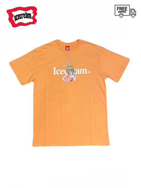 【ICE CREAM - アイスクリーム】RUNNING DOG GLASSES T-SHIRT(Tシャツ/カンタロープ)