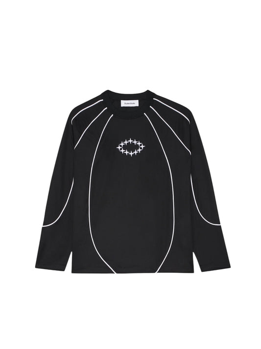 【Études studio - エチュード スタジオ】Soccer Long Sleeves T-Shirt Pique/ BLACK (ロングスリーブTEE/ブラック)