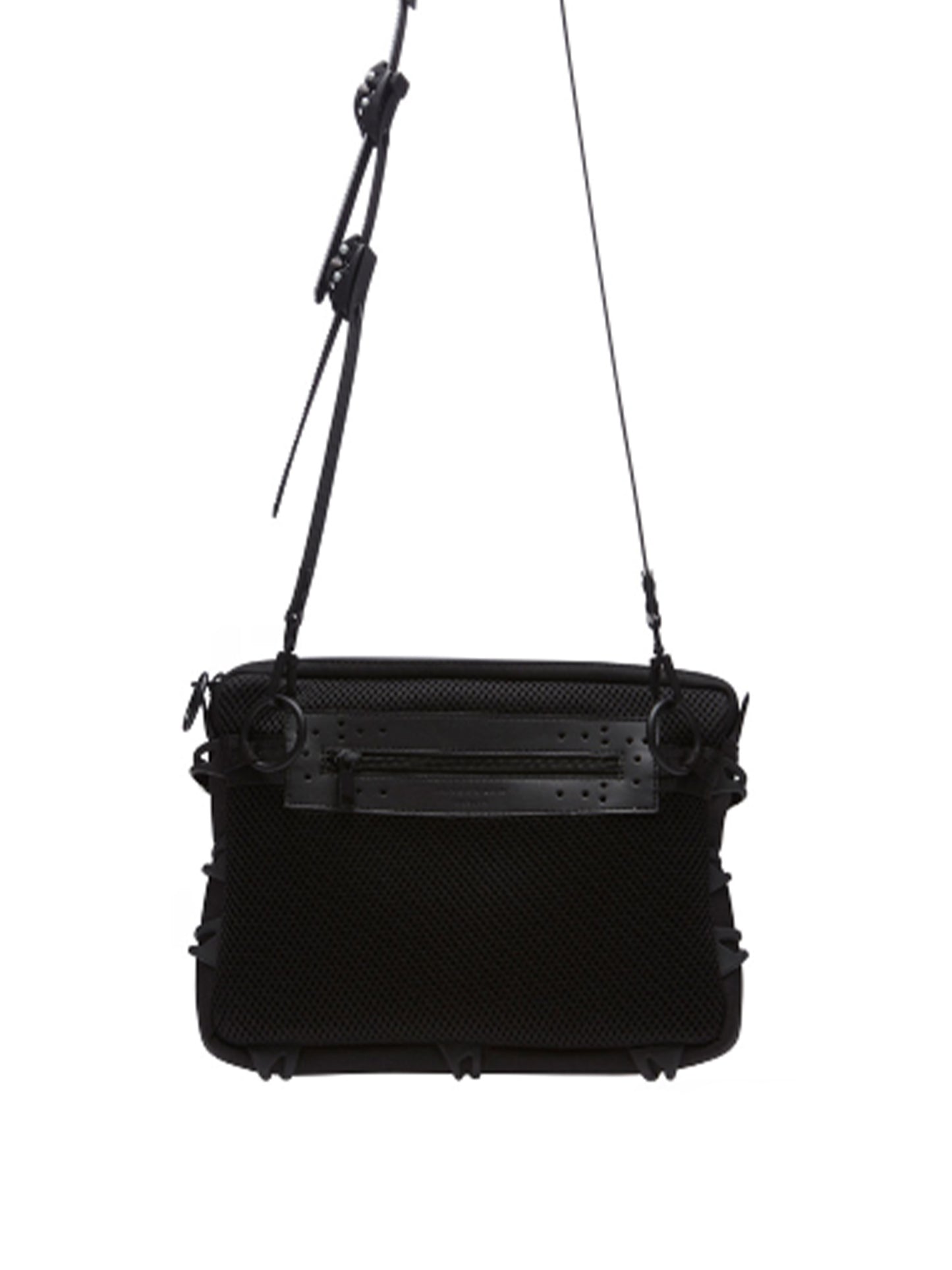 【INNERRAUM - インナーラム】OBJECT T11 CLUTCH PATCHWORK / BLACK&SILVER（バッグ / ブラック&シルバー）