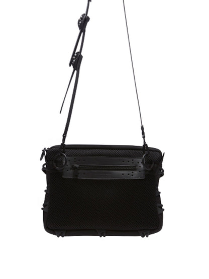 【INNERRAUM - インナーラム】OBJECT T11 CLUTCH PATCHWORK / BLACK&SILVER（バッグ / ブラック&シルバー）