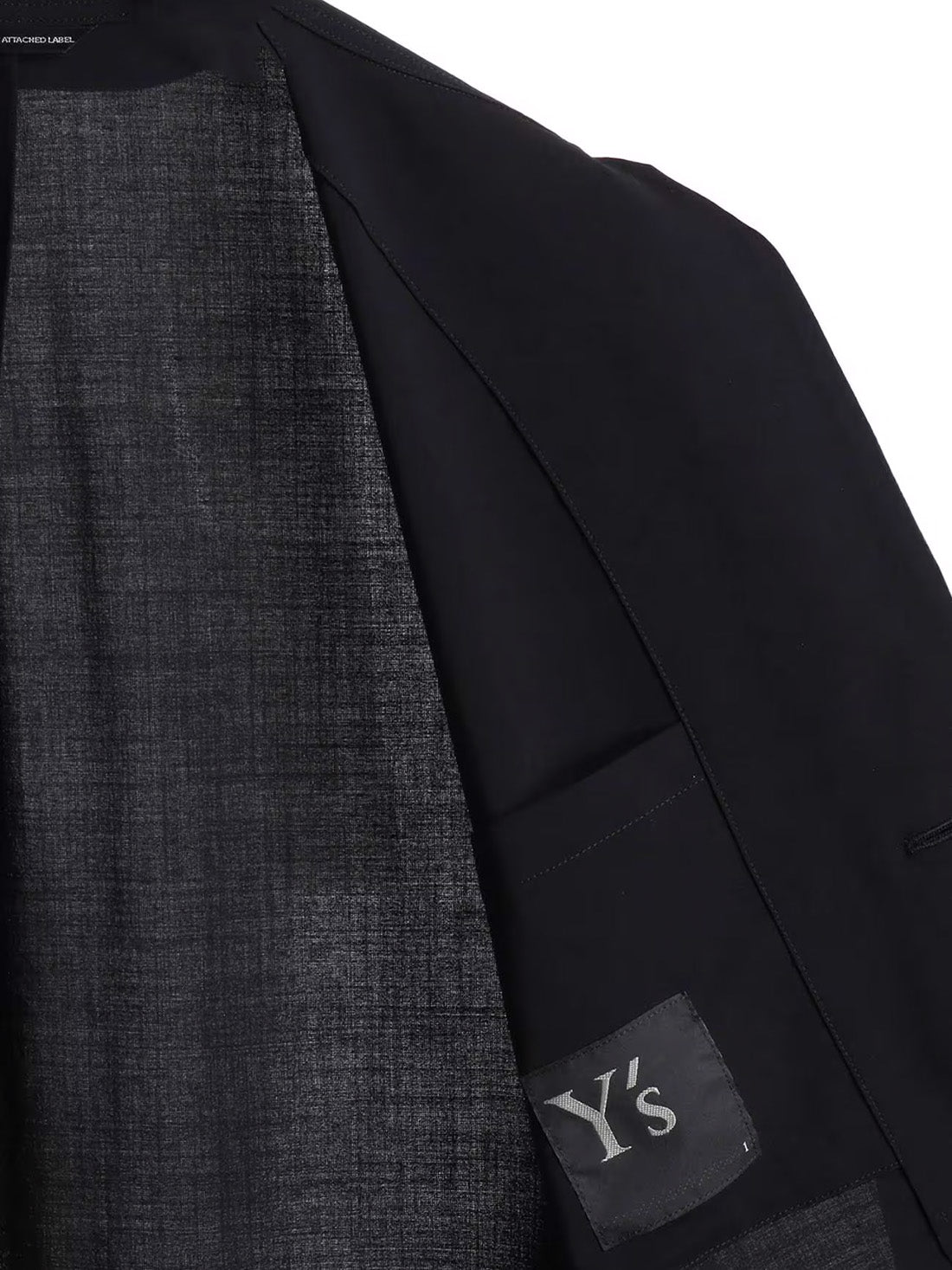 【Y's - ワイズ】HARD-TWISTED LAWN 4 BUTTON WORK JACKET / BLACK (ジャケット/ブラック)