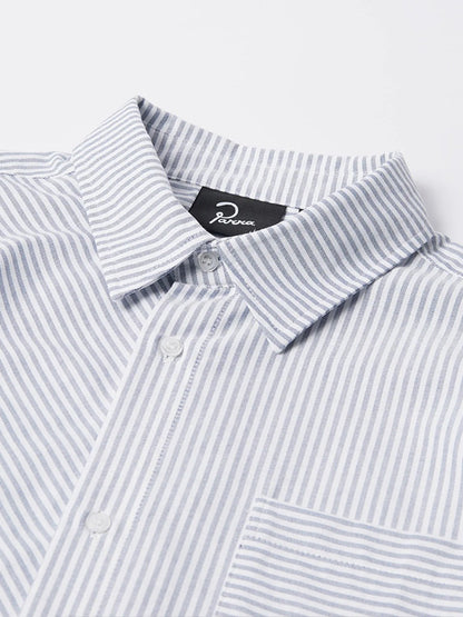 【by Parra - バイパラ】HORIZONTICALED SHIRT / BLUE (シャツ/ブルー)