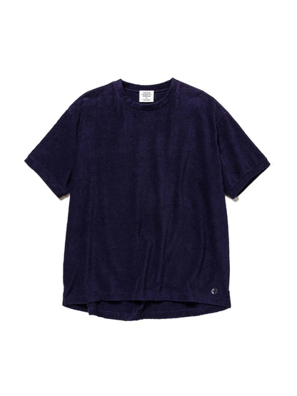 【THING FABRICS - シングファブリックス】2mm Pile T-Shirt /  NAVY（Tシャツ/ネイビー)