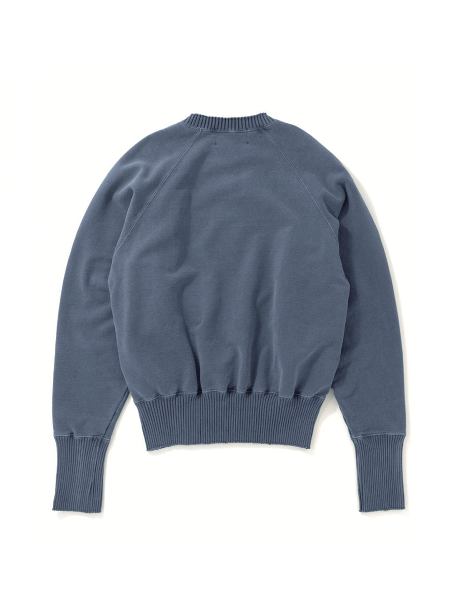 【Perfect ribs® - パーフェクトリブス】Crew Neck Sweat Shirt / Fade Blue(スウェットシャツ/フェードブルー)