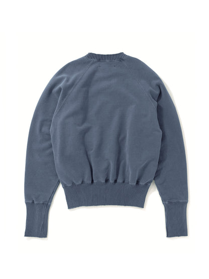 【Perfect ribs® - パーフェクトリブス】Crew Neck Sweat Shirt / Fade Blue(スウェットシャツ/フェードブルー)