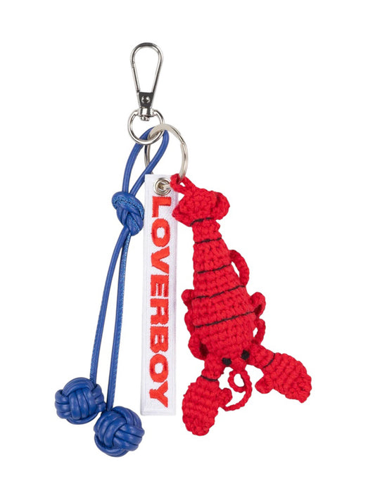 【Charles Jeffrey Loverboy - チャールズ ジェフリー ラバーボーイ】BAG CHARM IN LOBSTER / RED&BLUE (キーホルダー/レッド&ブルー)