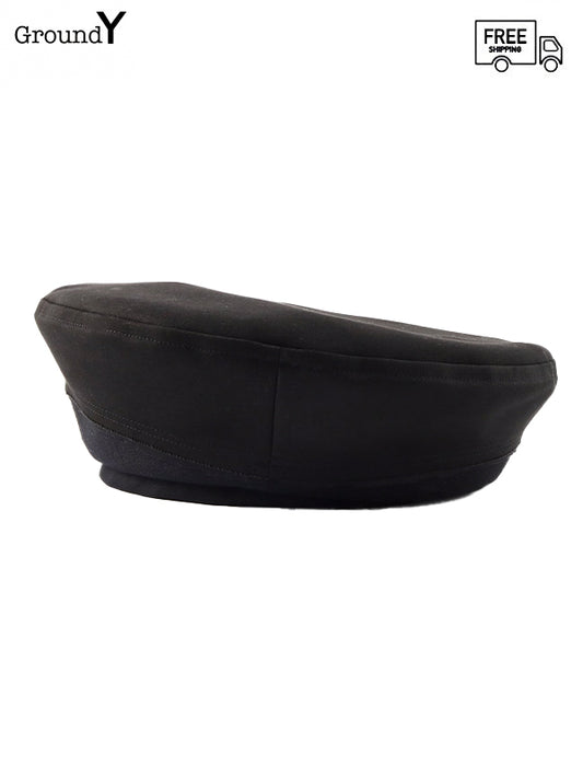 【Ground Y - グラウンドワイ】ishica FRENCH TWILL FREEWAY BERET HAT/ BLACK(ベレー/ブラック)