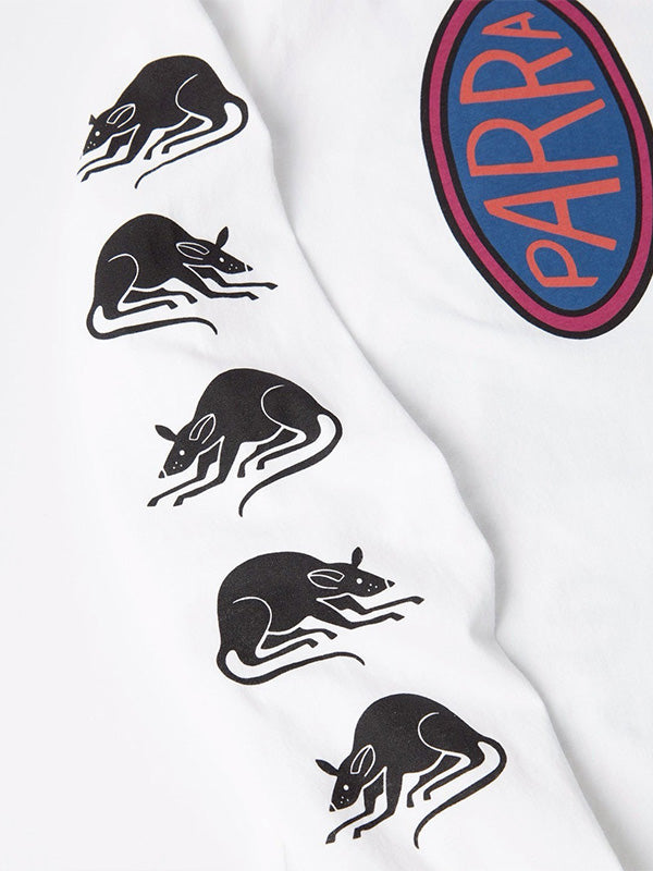 【by Parra - バイパラ】TEAM CHANGES LONG SLEEVE T-SHIRT / WHITE (Tシャツ/ホワイト)