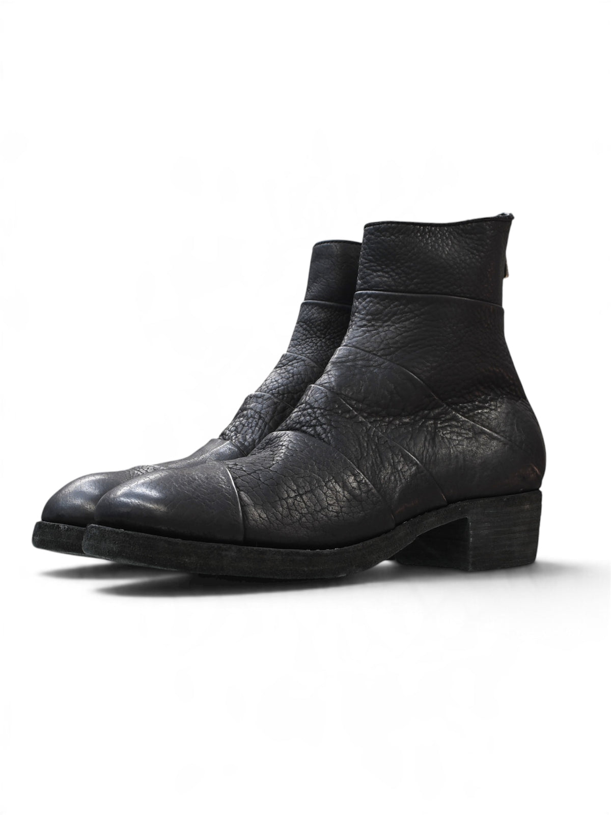 【GUIDI - グイディ】367ZB BISON BACK ZiP BOOTS  / CALF REVERSE BLACK(ブーツ/ブラック)
