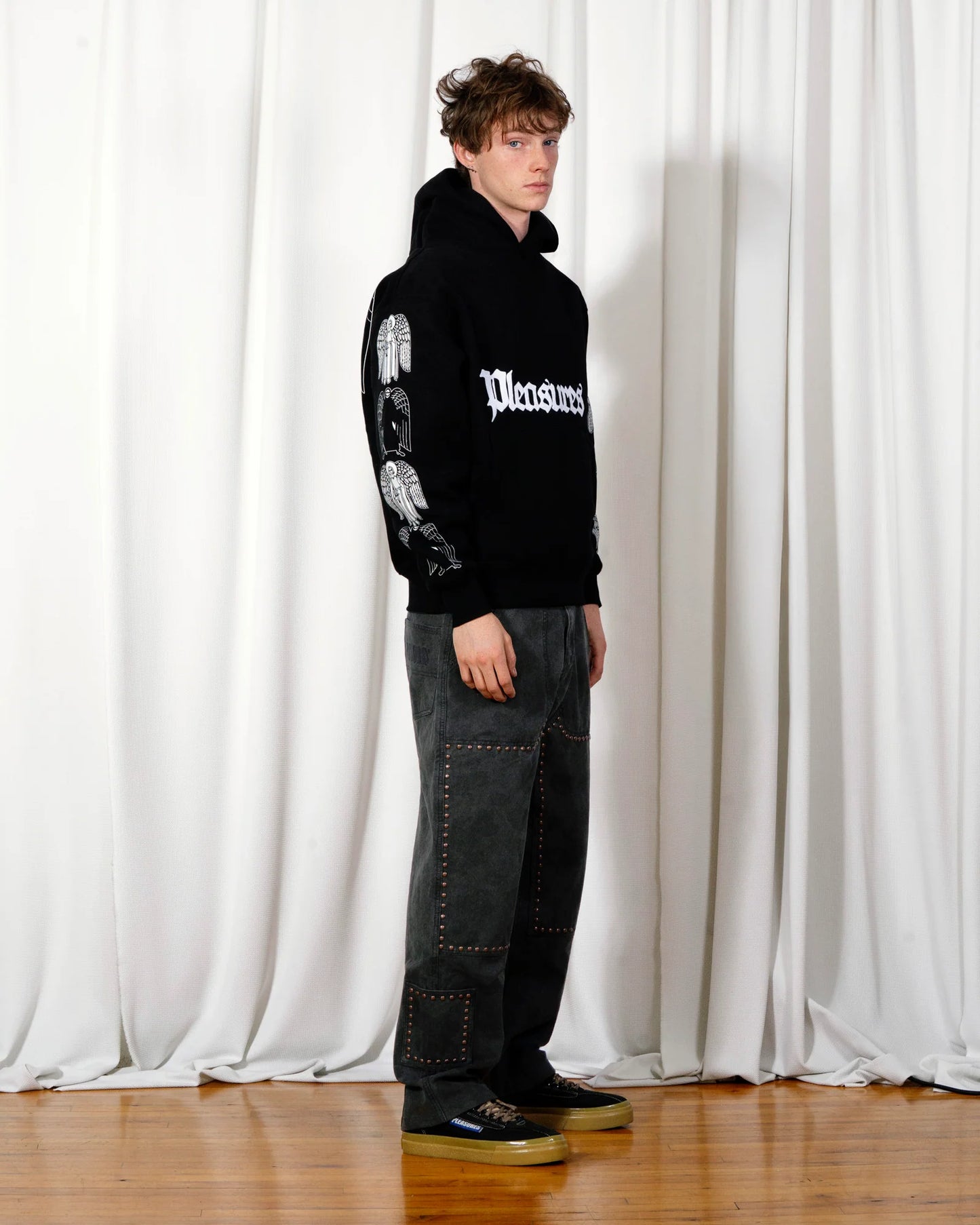 【PLEASURES - プレジャーズ】ANGEL DEMON HOODIE / BLACK (フーディー/ブラック)