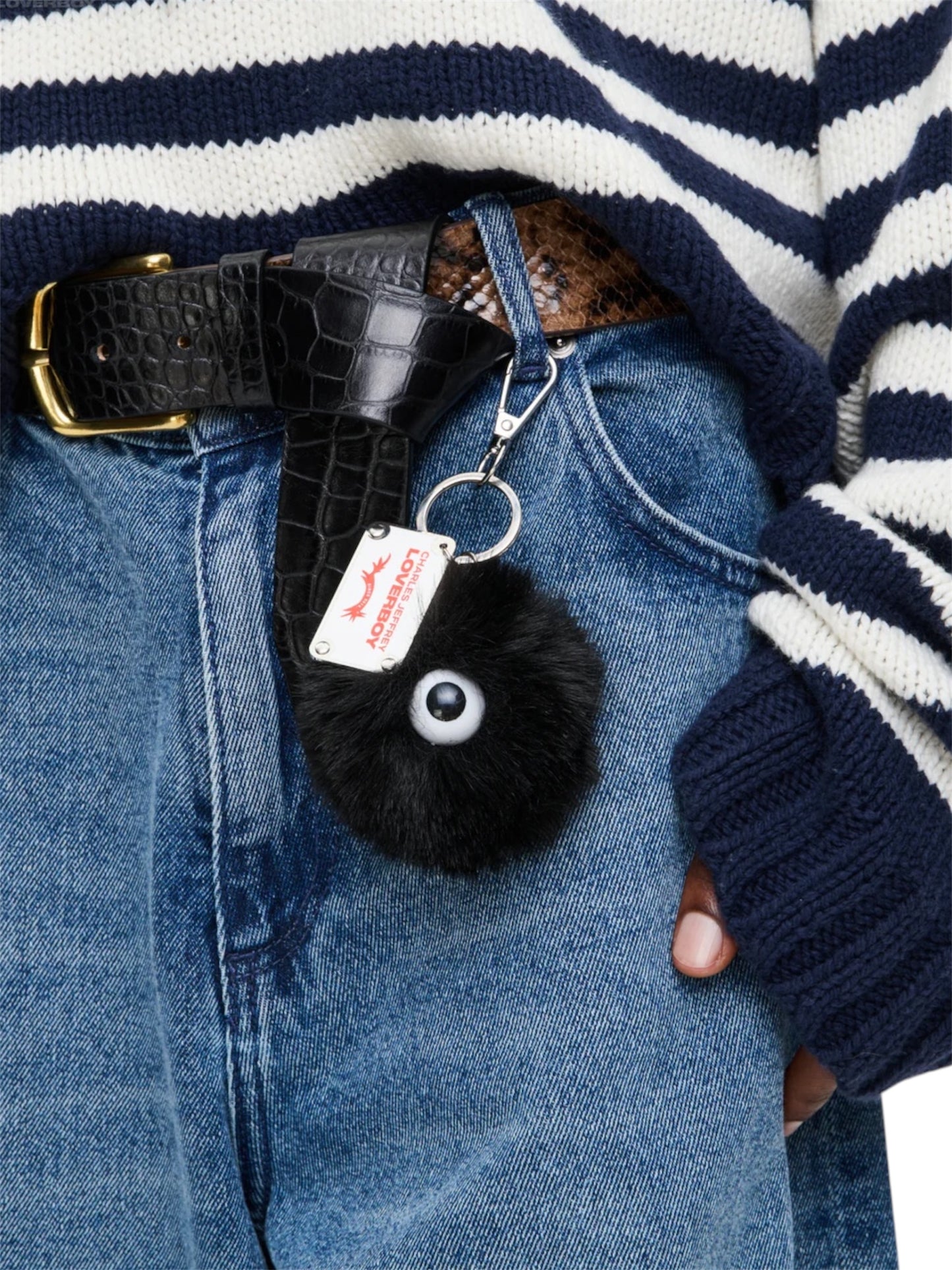 【Charles Jeffrey Loverboy - チャールズ ジェフリー ラバーボーイ】BINKY KEYRING / BLACK (キーチャーム/ブラック)