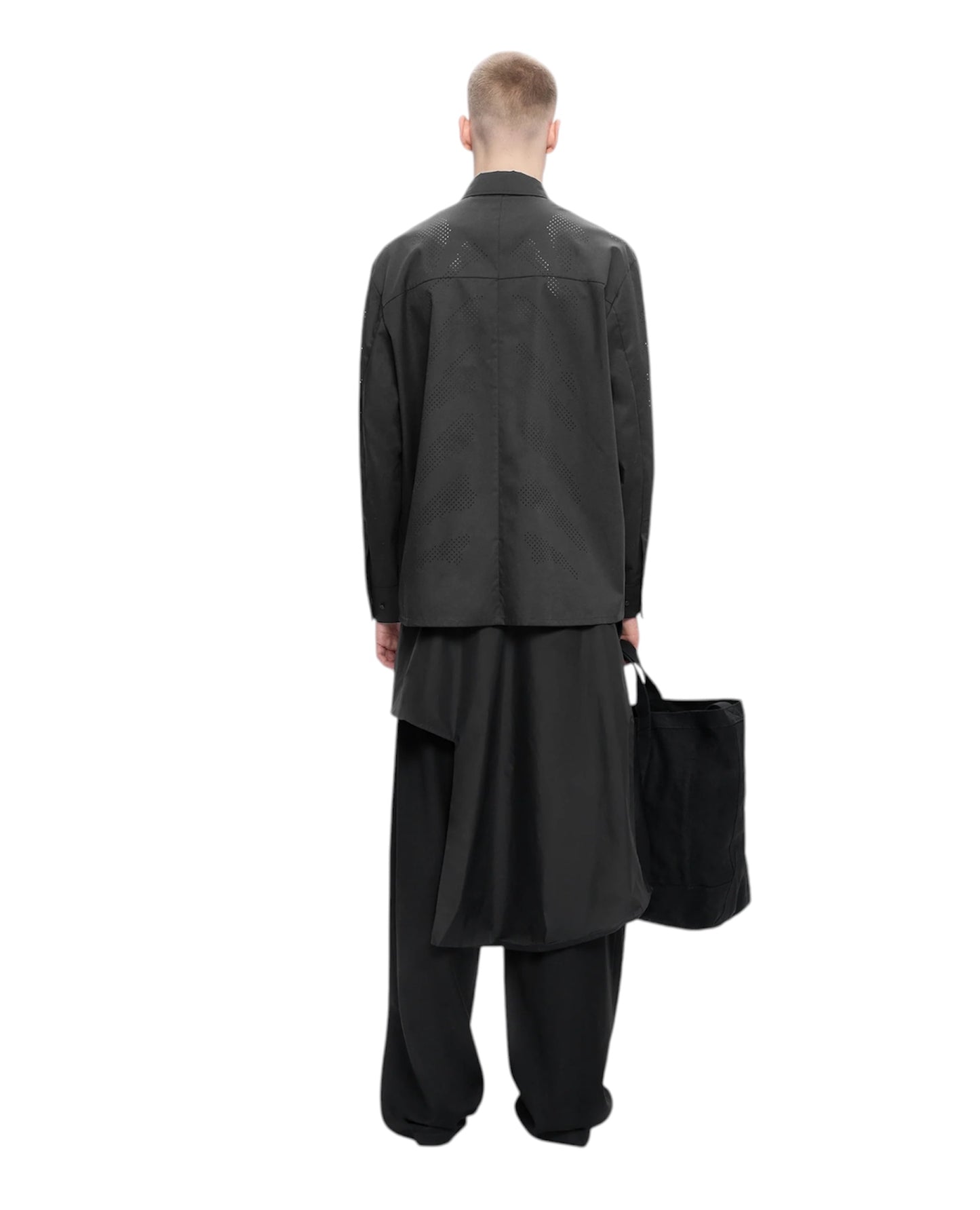 【HELIOT EMIL  - エリオットエミル】ALSORAN LS SHIRT / BLACK (シャツ/ブラック)