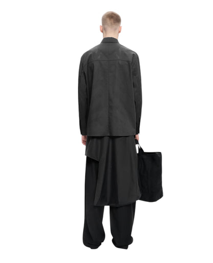 【HELIOT EMIL  - エリオットエミル】ALSORAN LS SHIRT / BLACK (シャツ/ブラック)