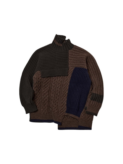 【kolor BEACON - カラー ビーコン】26WBM-N01331-48 Knit  / BLACK (ニット/ブラック）